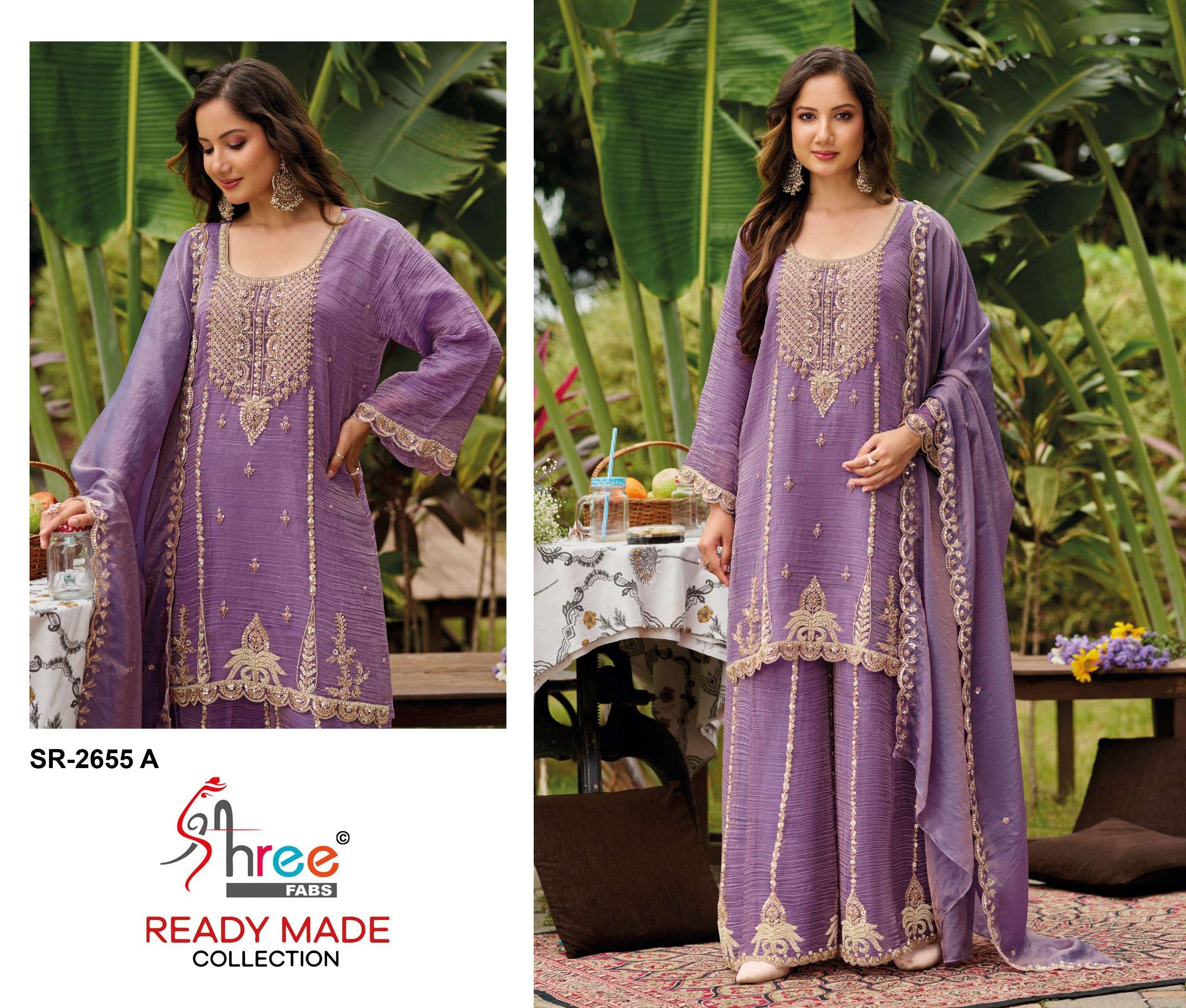 SHREE FABS 2655 SALSA WITH BEATS WORK PALAZZO SUIT 3 PIECE FUNCTION TYPE RETAILER 